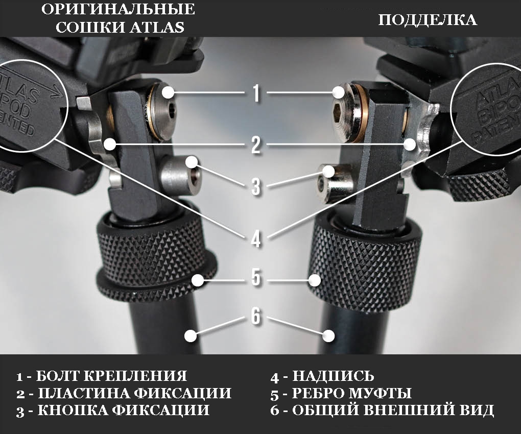 Как отличить настоящие сошки Atlas от подделки?