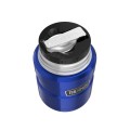 Термос для еды THERMOS KING SK-3000 0.47L, складная ложка, синий
