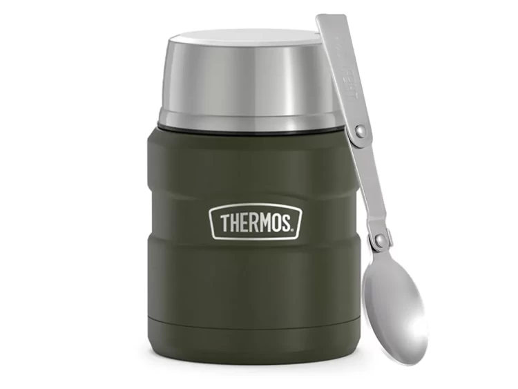 Термос для еды THERMOS KING SK-3000 MAG 0,47L, складная ложка, хаки