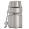 Термос для еды THERMOS KING SK-3021 MMS 0,7L, складная ложка, стальной