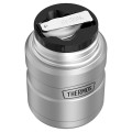 Термос для еды THERMOS KING SK-3021 MMS 0,7L, складная ложка, стальной