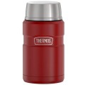 Термос для еды THERMOS KING SK-3021 MRR 0,7L, складная ложка, Rustic Red