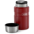Термос для еды THERMOS KING SK-3021 MRR 0,7L, складная ложка, Rustic Red