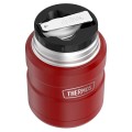 Термос для еды THERMOS KING SK-3021 MRR 0,7L, складная ложка, Rustic Red