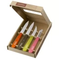 Набор ножей Opinel Les Essentiels 112/113/114/115, 4шт, 4 цвета, бук