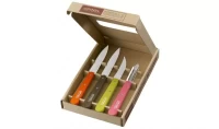 Набор ножей Opinel Les Essentiels 112/113/114/115, 4шт, 4 цвета, бук