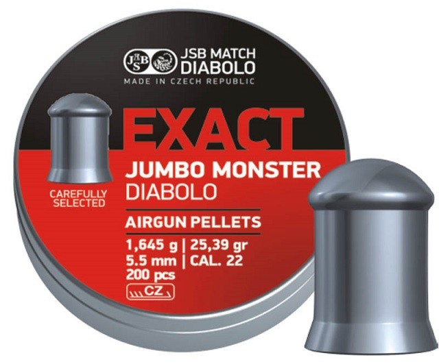 Пульки JSB Exact Jumbo Monster кал. 5.52 мм 1,645 г.