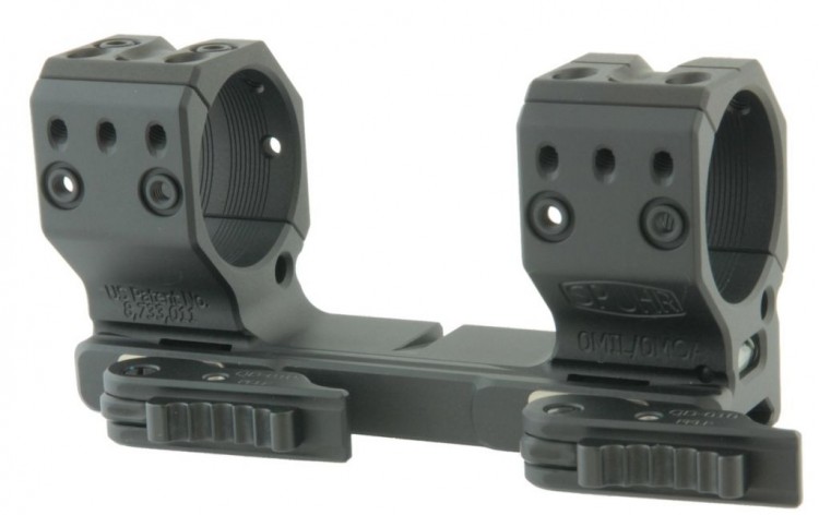 Тактический быстросъемный кронштейн Spuhr D36мм для установки на Picatinny, H38мм, без наклона