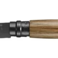 Нож складной Opinel Black Oak 08, нержавеющая сталь, дуб, чёрный матовый