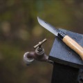Нож складной Opinel Black Oak 08, нержавеющая сталь, дуб, чёрный матовый