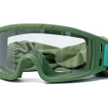 Маска стрелковая ShotTime Puma, защитная, зелёная, линза прозрачная