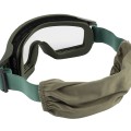 Маска стрелковая ShotTime Puma, защитная, зелёная, линза прозрачная