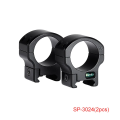 Кольца Sunwayfoto SP-3036 (2шт) на Weaver/Picatinny, 30мм, высокие, черные, матовые 