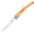 Нож складной Opinel Olive Effile 10 New, филейный, нержавеющая сталь, олива