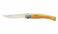 Нож Opinel серии Slim №08, филейный, рукоять олива