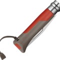 Нож складной Opinel Outdoor 08, нержавеющая сталь, полимер, оранжевый/серый