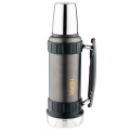 Термос для напитков THERMOS WORK 2520 GM 1.2L, складная ручка,чёрный графит