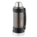 Термос для напитков THERMOS WORK 2520 GM 1.2L, складная ручка,чёрный графит