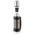 Термос для напитков THERMOS WORK 2520 GM 1.2L, складная ручка,чёрный графит