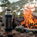 Термос для напитков THERMOS WORK 2520 GM 1.2L, складная ручка,чёрный графит