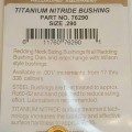 Нитрид-титановые бушинги Redding в ассортименте