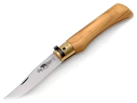 Нож складной Old Bear Classical Olive L, сталь 420, Satin, оливковое дерево