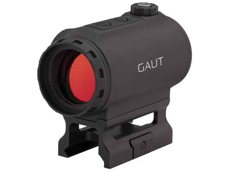 Коллиматор Gaut Tourmaline 1x25, закрытый, точка 2 МOA красная, Weaver