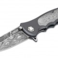 Нож складной Boker Leopard-Damast III Collection, рукоять алюминий
