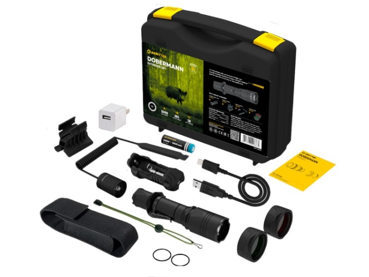 Тактический фонарь Armytek Dobermann Extended Set XP-L HI 1050 комплект
