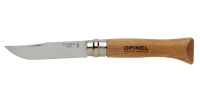 Нож Opinel №6, нержавеющая сталь, рукоять из бука, блистер