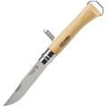 Нож складной Opinel Corkscrew 10 New, со штопором, нержавеющая сталь, бук