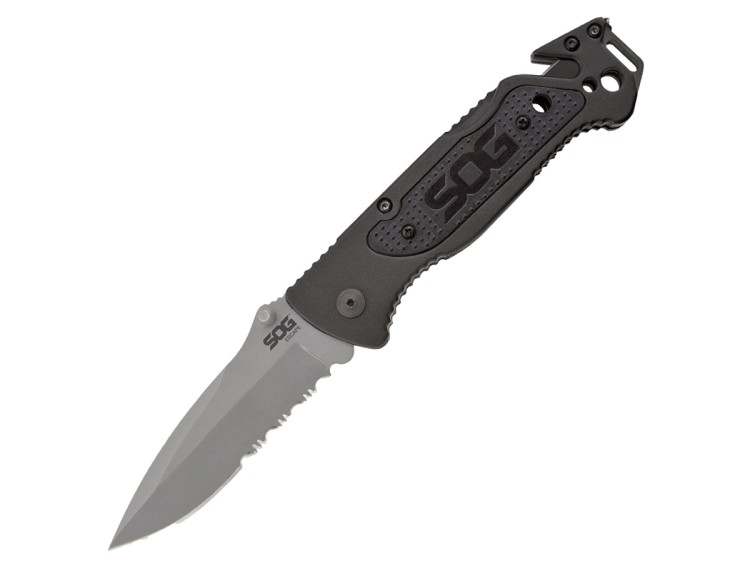 Нож складной SOG Escape Bead Blasted, 7Cr17MoV, рукоять алюминий, блистер