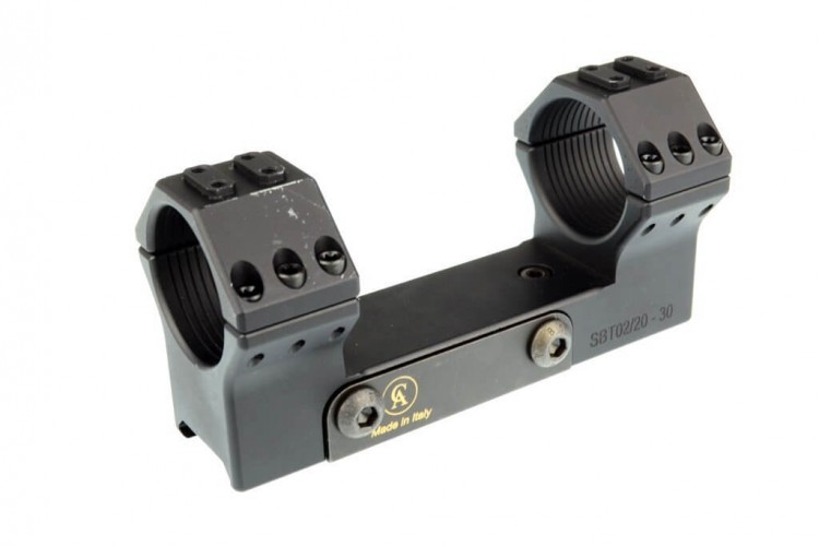 Небыстросъемный кронштейн Contessa Tactical на Weaver D30мм 20МОА с уровнем