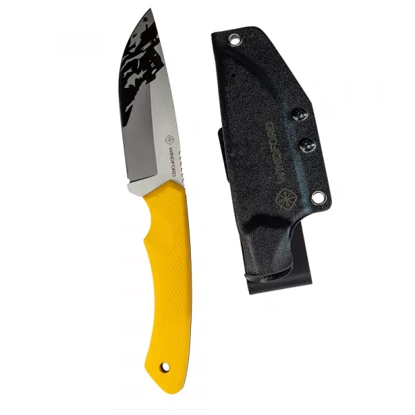 Туристический нож Windford Тесей сталь N690 cryo, жёлтый