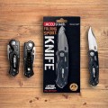 Нож складной AccuSharp Folding Sport Knife, нержавеющая сталь, чёрный