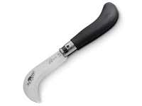 Нож складной Old Bear Pruning S, сталь 1.4060, Satin, чёрный ламинат