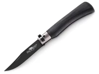 Нож складной Old Bear Total Black L, сталь 1.4060, PTFE, чёрный ламинат