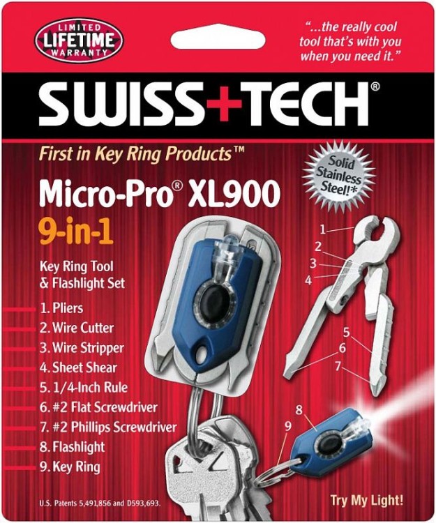 Микро набор инструментов Swiss Tech Micro-pro XL900 9-IN-1