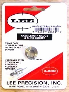 Подрезка гильз  Lee Precision Gage/holder 9 mm Макаров