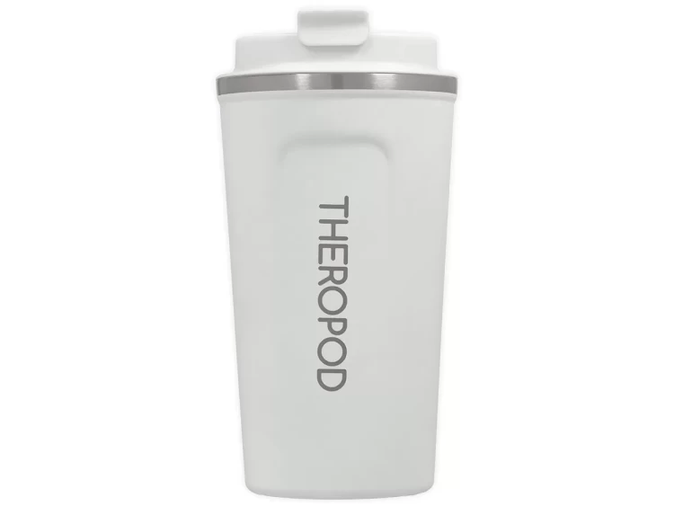 Термокружка Theropod TP-8768 0.45L, герметичная крышка, цвет белый