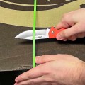 Нож складной AccuSharp Lockback Knife, нержавеющая сталь G10 оранжевый