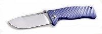 Нож LionSteel серии SR2 mini лезвие 78 мм (рукоять - титан, цвет фиолетовый, в деревянной коробке)