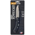 Нож складной AccuSharp Lockback Knife, нержавеющая сталь, G10, чёрный