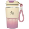 Термокружка Theropod TP-9149 0.34L, герметичная крышка,цвет бело-фиолетовый