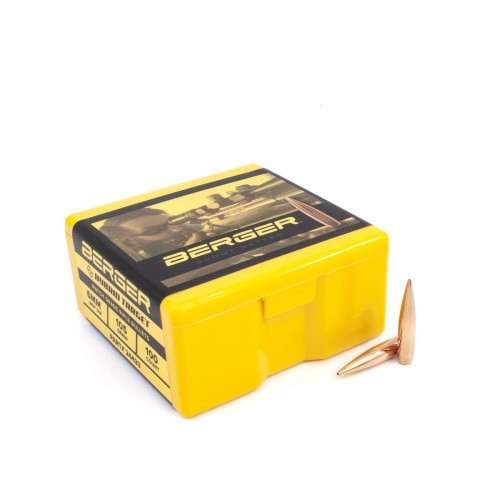 Пуля Berger Boat Tail Tagret 6mm/90gr. 100шт.	