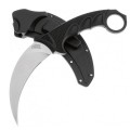 Steel Tiger StoneWash - нож с фикс., клин. AUS-8A, резин. рук-ть пластиковые ножны CS_49KST 