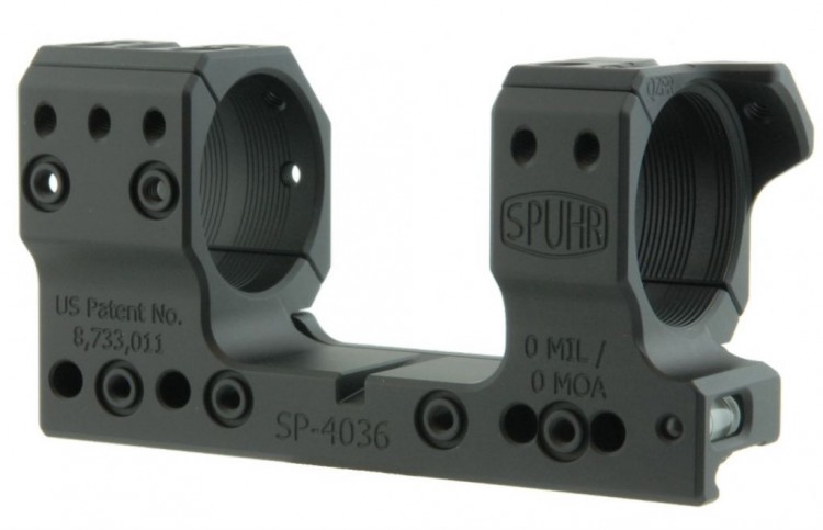 Тактический кронштейн SPUHR SP-4036 D34мм H34 0Mil/0MOA, Schmidt&Bender 5-20 PM II Ultra S.