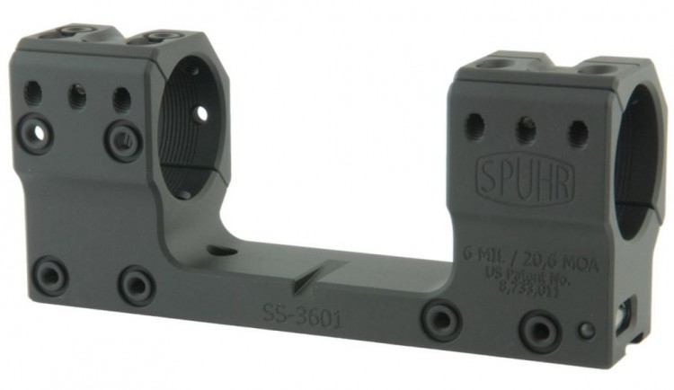 Тактический кронштейн Spuhr D30мм для установки на 11mm (Sauer STR), H35мм, наклон 6MIL/ 20.6MOA