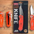 Нож складной AccuSharp Folding Sport Knife нержавеющая сталь оранжевый