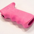 Рукоятка пистолетная анатомическая PUF GUN, для Сайга-9, Сайга-МК, ВПО-136, AK, AKM (розовая)